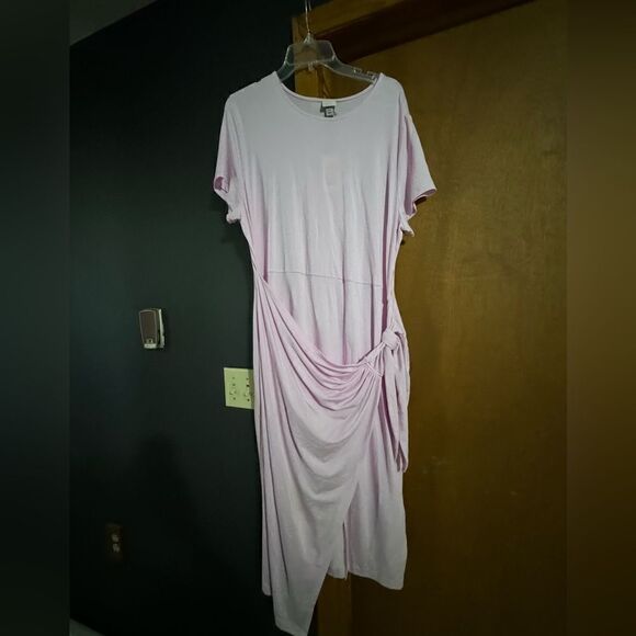 A New Day Women's Short Sleeve Tie-Front Wrap Dress NWT Size XS, S, M, L, or XXL - Picture 9 of 12